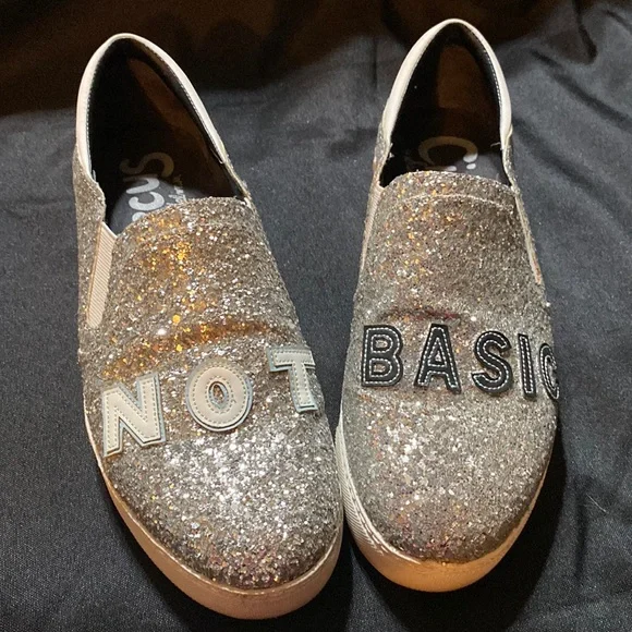 EUC Size 8 Sam Edelman Circus sparkle loafers - Picture 1 of 11